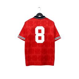 1990/93 WRIGHT #8 England Retro Umbro Away Football Shirt (M) San Marino