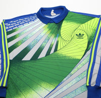1990/94 #1 ADIDAS Vintage GoalKeeper Football Shirt Jersey (M) Marseille Barthez