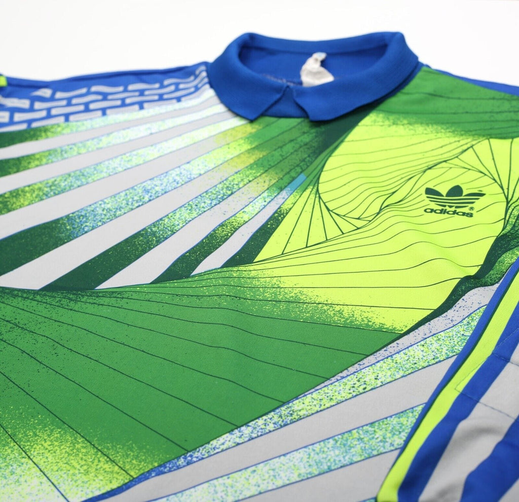 1990/94 #1 ADIDAS Vintage GoalKeeper Football Shirt Jersey (M) Marseille Barthez