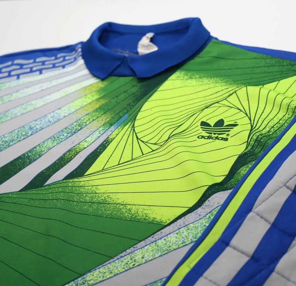 1990/94 #1 ADIDAS Vintage GoalKeeper Football Shirt Jersey (M) Marseille Barthez