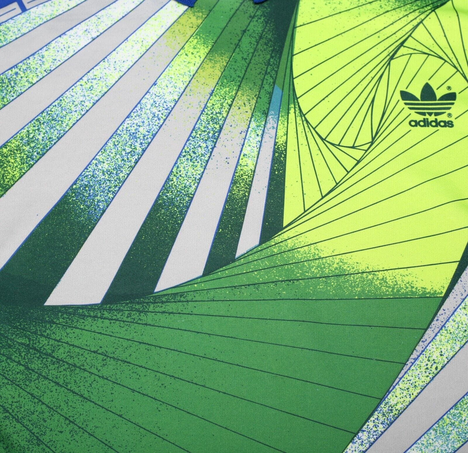 1990/94 #1 ADIDAS Vintage GoalKeeper Football Shirt Jersey (M) Marseille Barthez