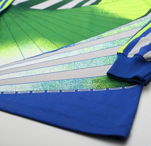 1990/94 #1 ADIDAS Vintage GoalKeeper Football Shirt Jersey (M) Marseille Barthez