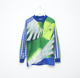 1990/94 #1 ADIDAS Vintage GoalKeeper Football Shirt Jersey (M) Marseille Barthez