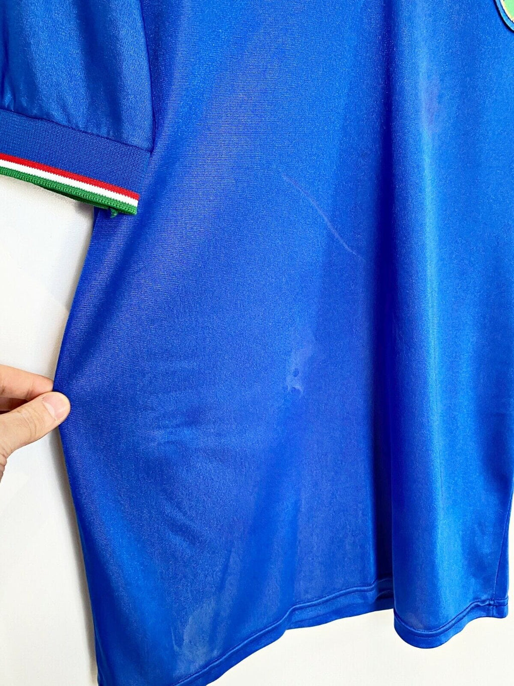 1990 ANCELOTTI #9 Italy Vintage Diadora Football Shirt (S) Real Madrid Italia 90