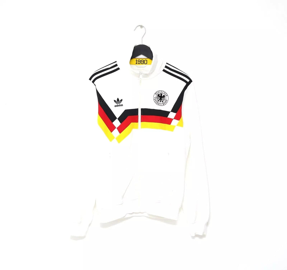 1990 GERMANY Retro adidas Originals Football Track Top Jacket (M)  Italia 90