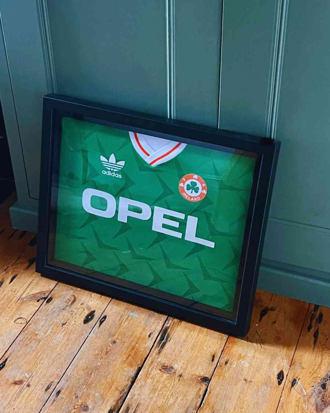 1990 Ireland adidas shirt | Size XL | Framed