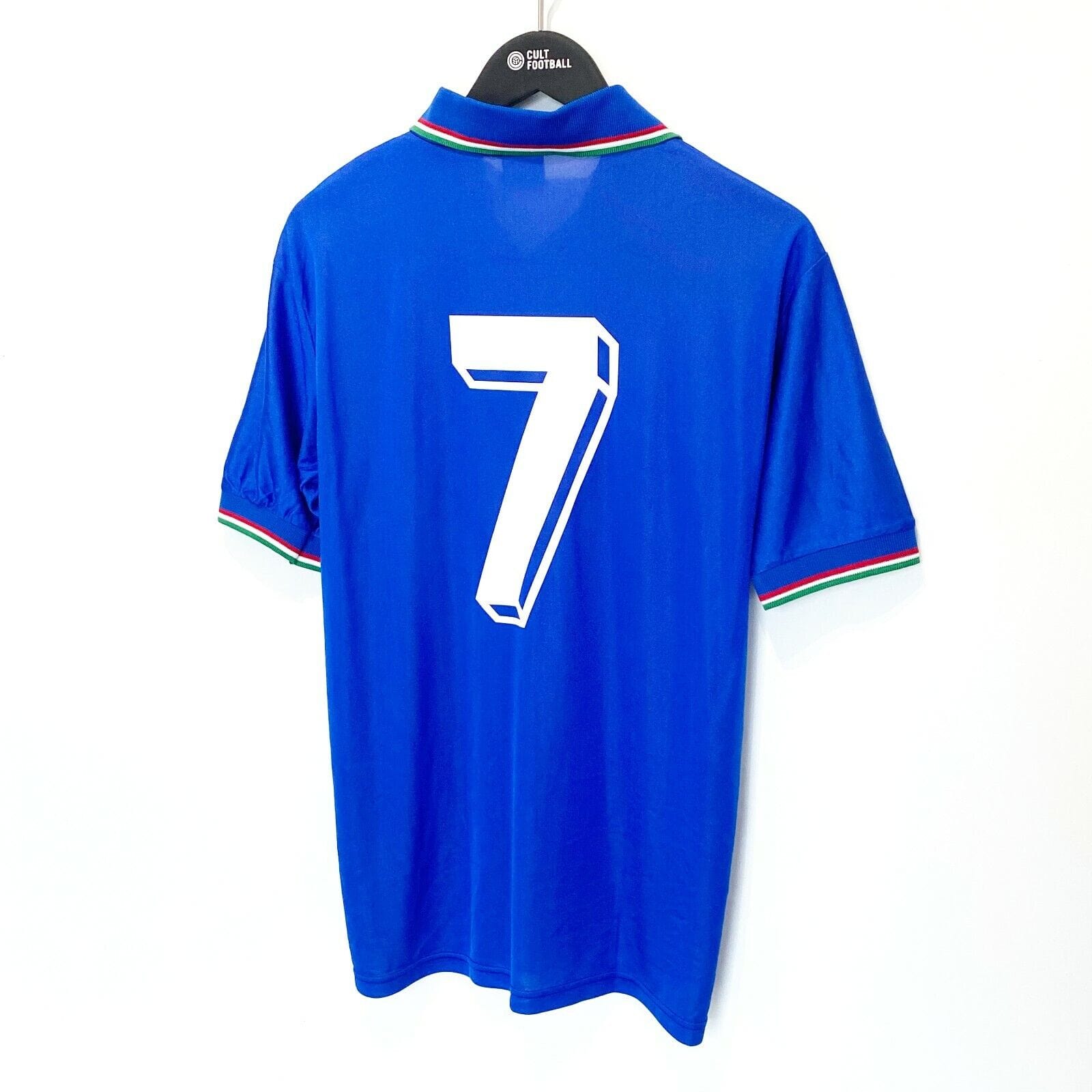 1990 MALDINI #7 Italy Vintage Diadora Home Football Shirt Italia 90 (M) AC Milan