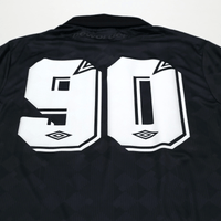 1990 New Order x Umbro Retro Blackout Football Shirt (S) Italia 90 England