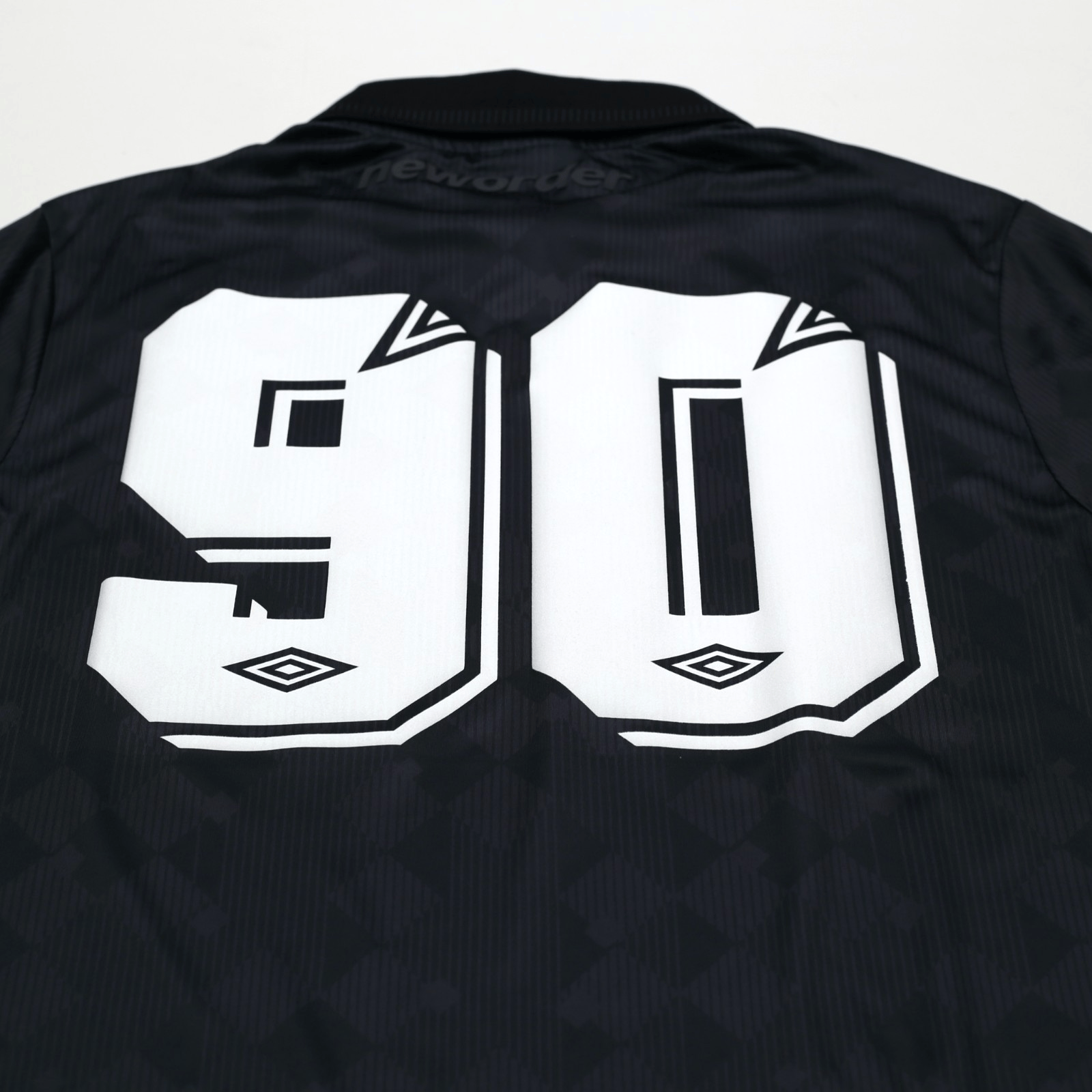1990 New Order x Umbro Retro Blackout Football Shirt (S) Italia 90 England