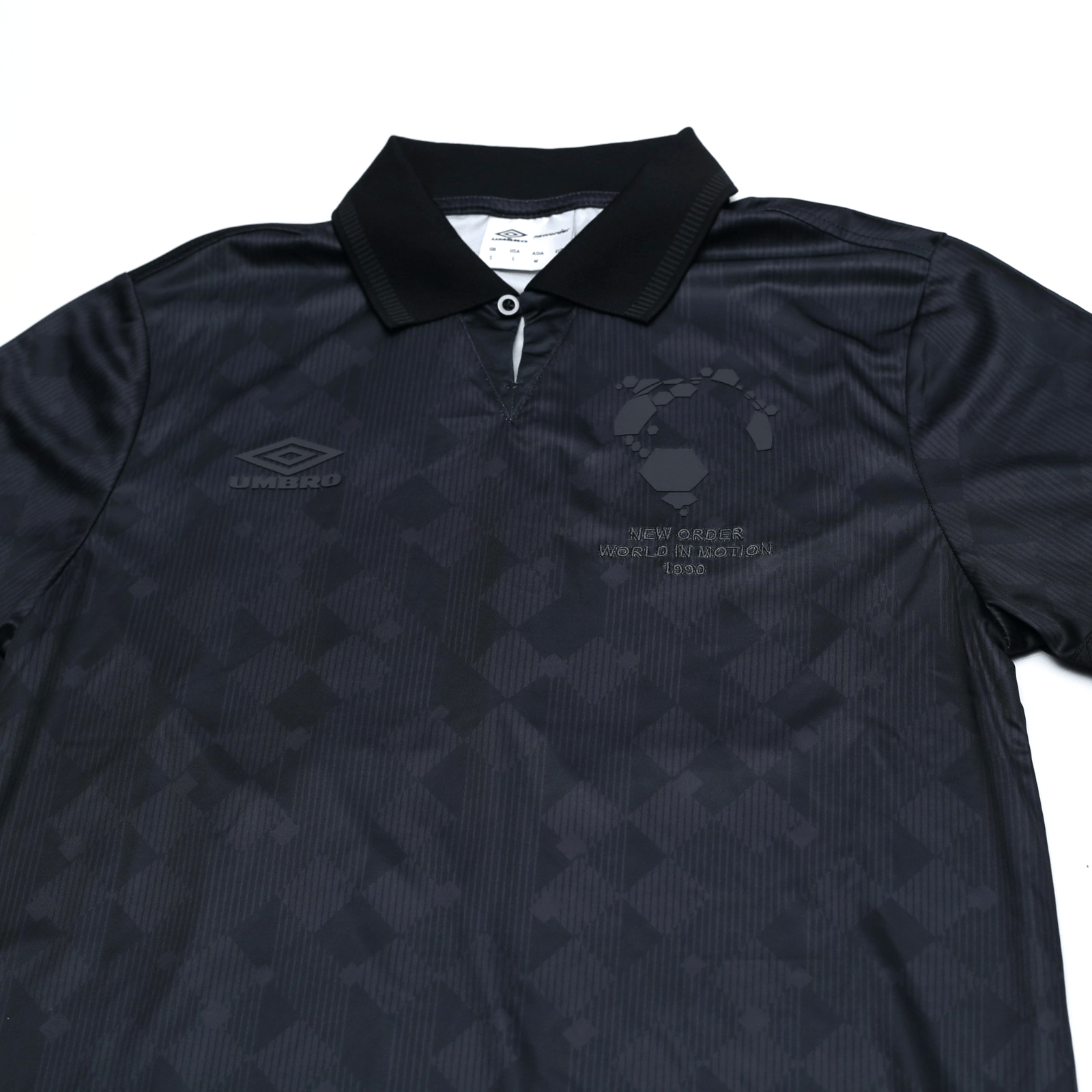 1990 New Order x Umbro Retro Blackout Football Shirt (S) Italia 90 England