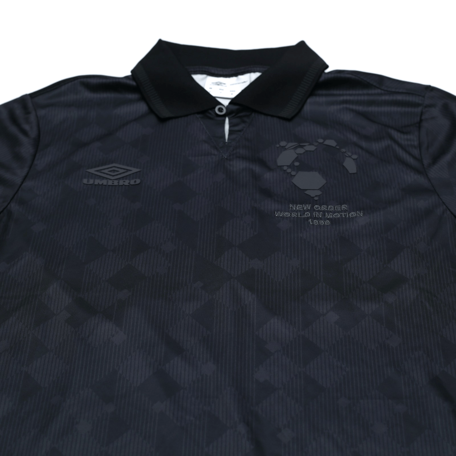 1990 New Order x Umbro Retro Blackout Football Shirt (S) Italia 90 England