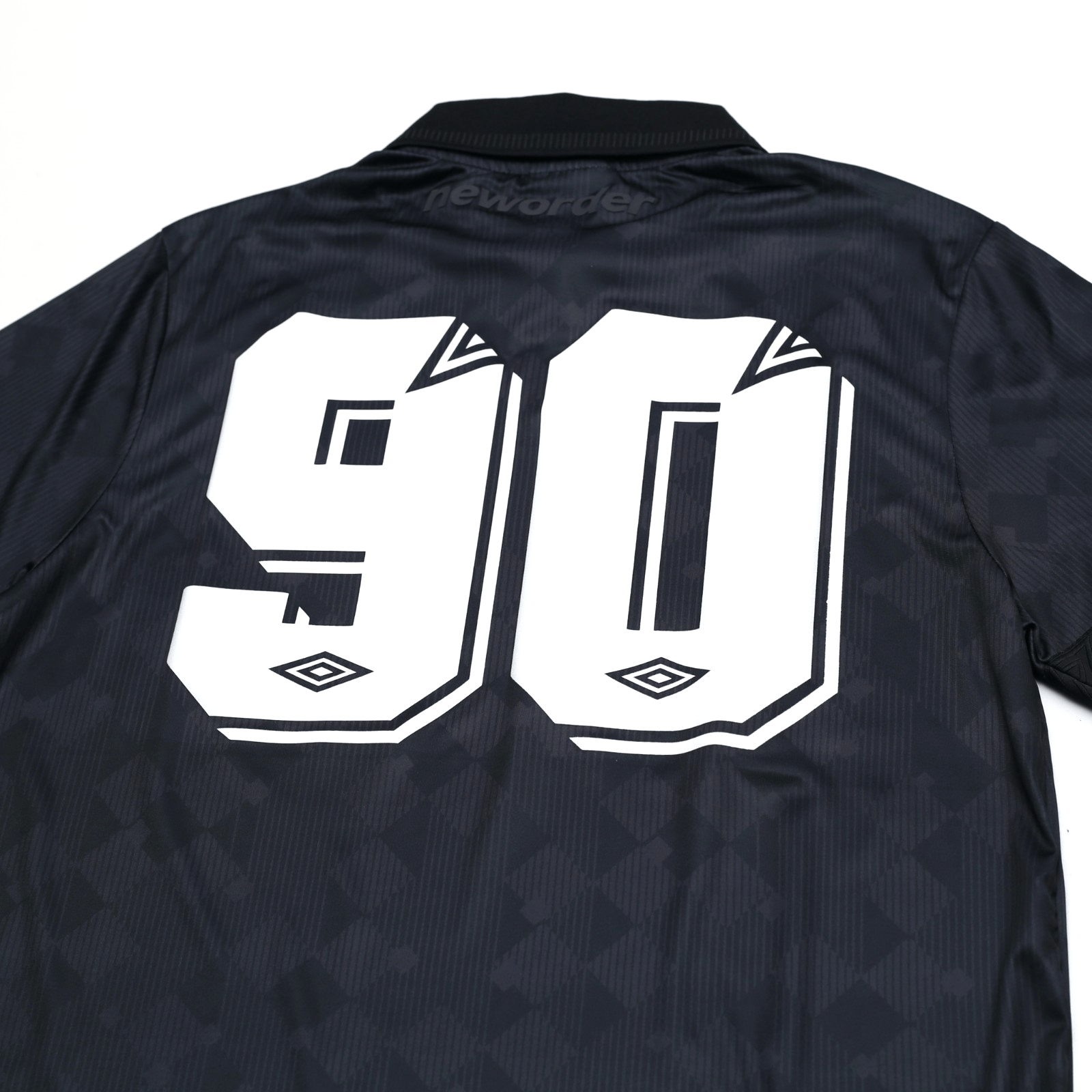 1990 New Order x Umbro Retro Blackout Football Shirt (S) Italia 90 England