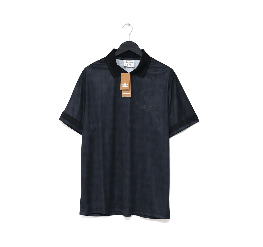 1990 NEW ORDER x UMBRO Retro Blackout Football Shirt (XL) Italia 90 BNWT England