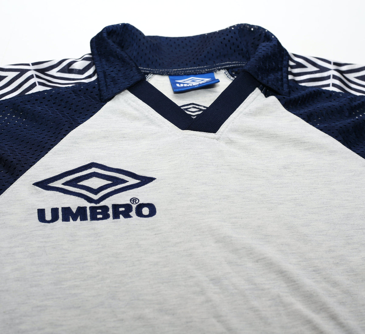 Vintage Umbro 90s Pro Training Football Shirt Retro Sports Top