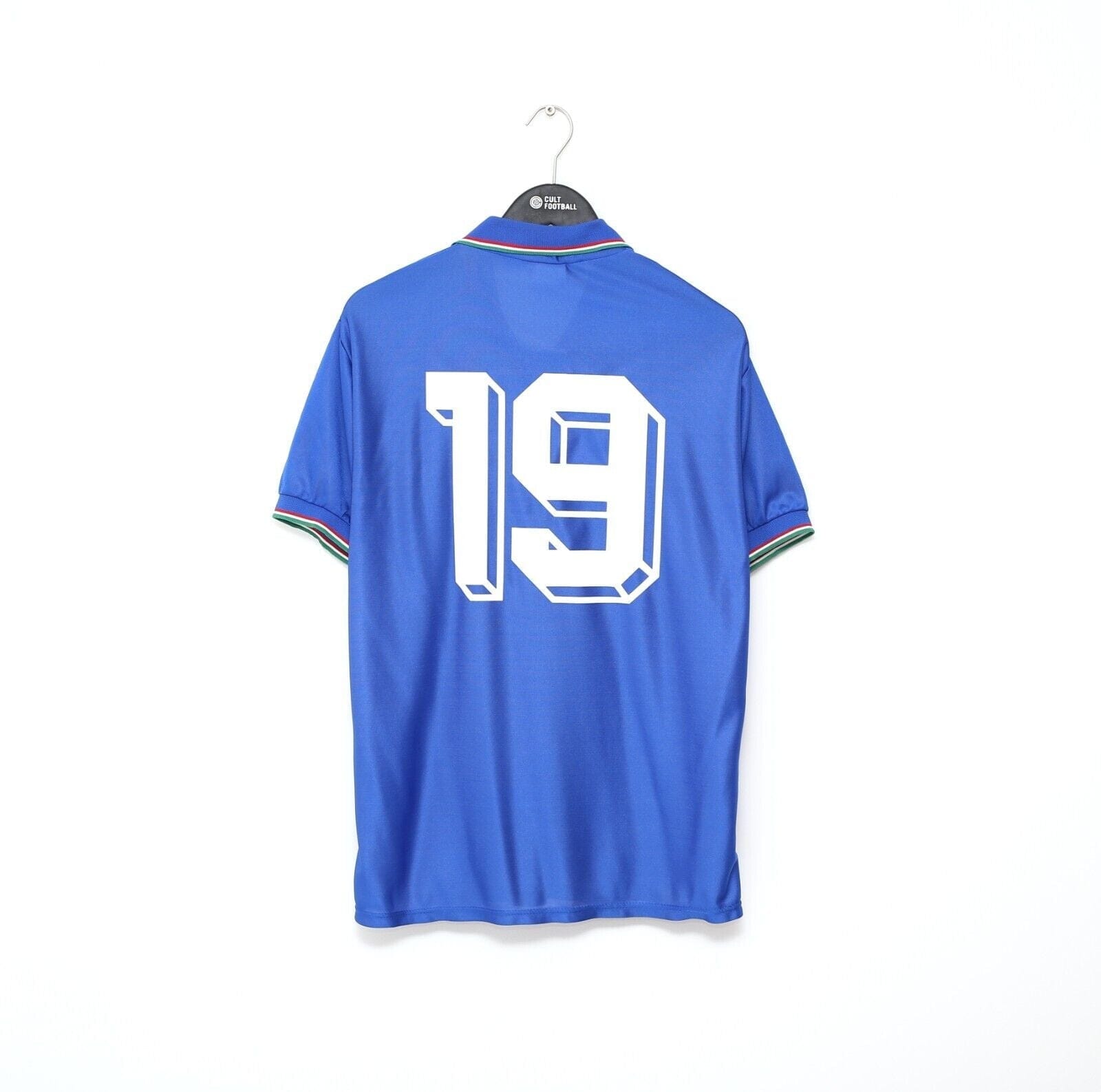 1990 SCHILLACI #19 Italy Vintage Diadora Home Football Shirt Italia 90 (M)