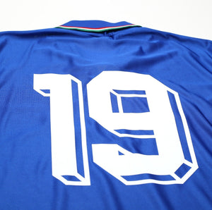 1990 SCHILLACI #19 Italy Vintage Diadora Home Football Shirt Italia 90 (M)