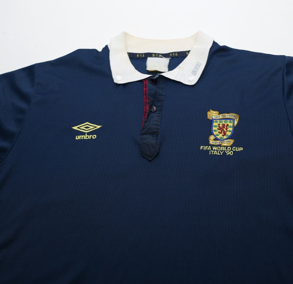 Maillot De Football Écosse Vintage Umbro Away 1993-1995 - Taille L, Couleur Orange