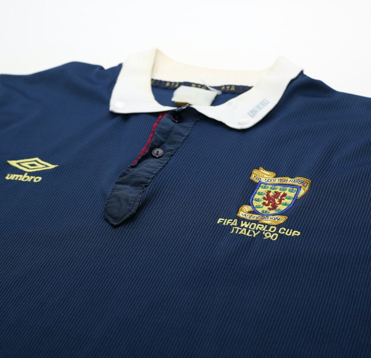 1990 SCOTLAND Vintage Umbro FIFA World Cup Home Football Shirt (L) Italia 90