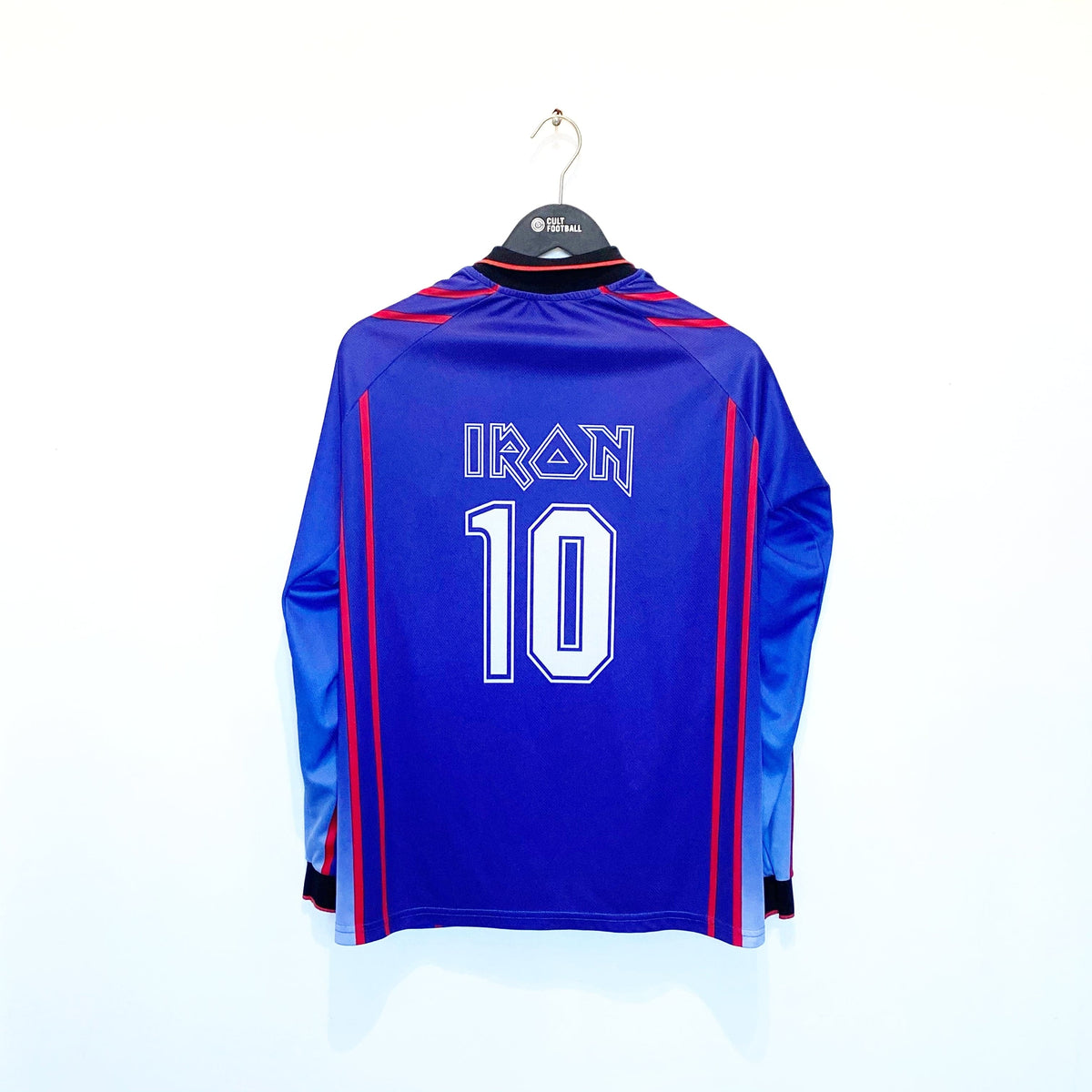 1990s IRON MAIDEN FC Vintage Long Sleeve Football Shirt (L) Possibly 1995