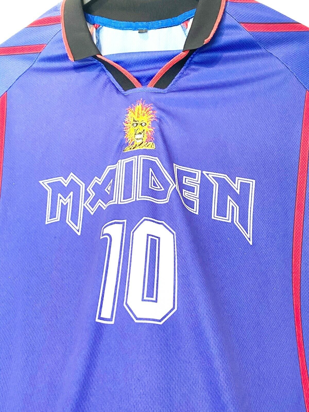 1990s IRON MAIDEN FC Vintage Long Sleeve Football Shirt (L) Possibly 1995