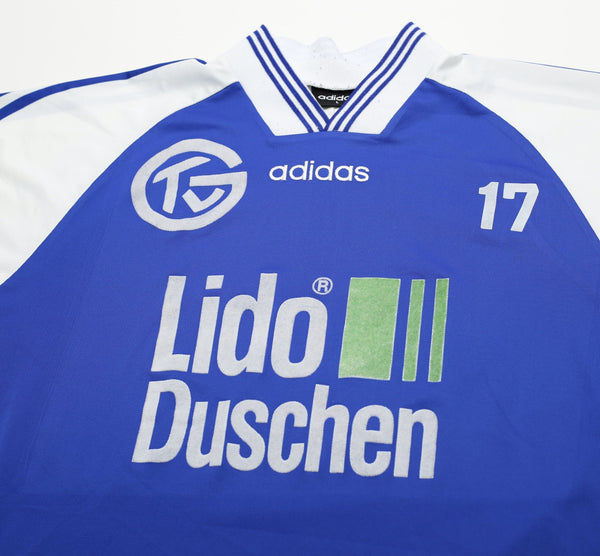 Maillot D'entraînement Vintage BSG RIEDSTADT – Années 80, Blanc, Taille L