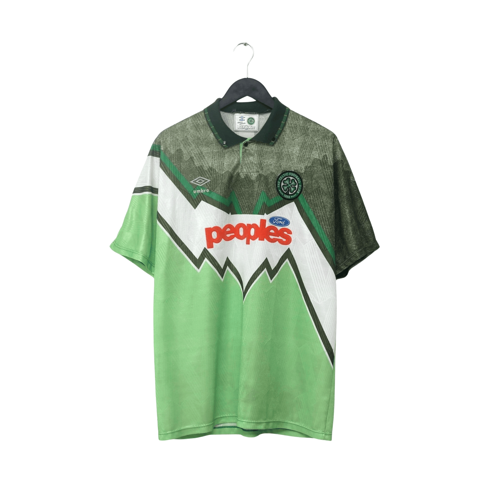 1991/92 Celtic Vintage Umbro Away Football Shirt (XL)