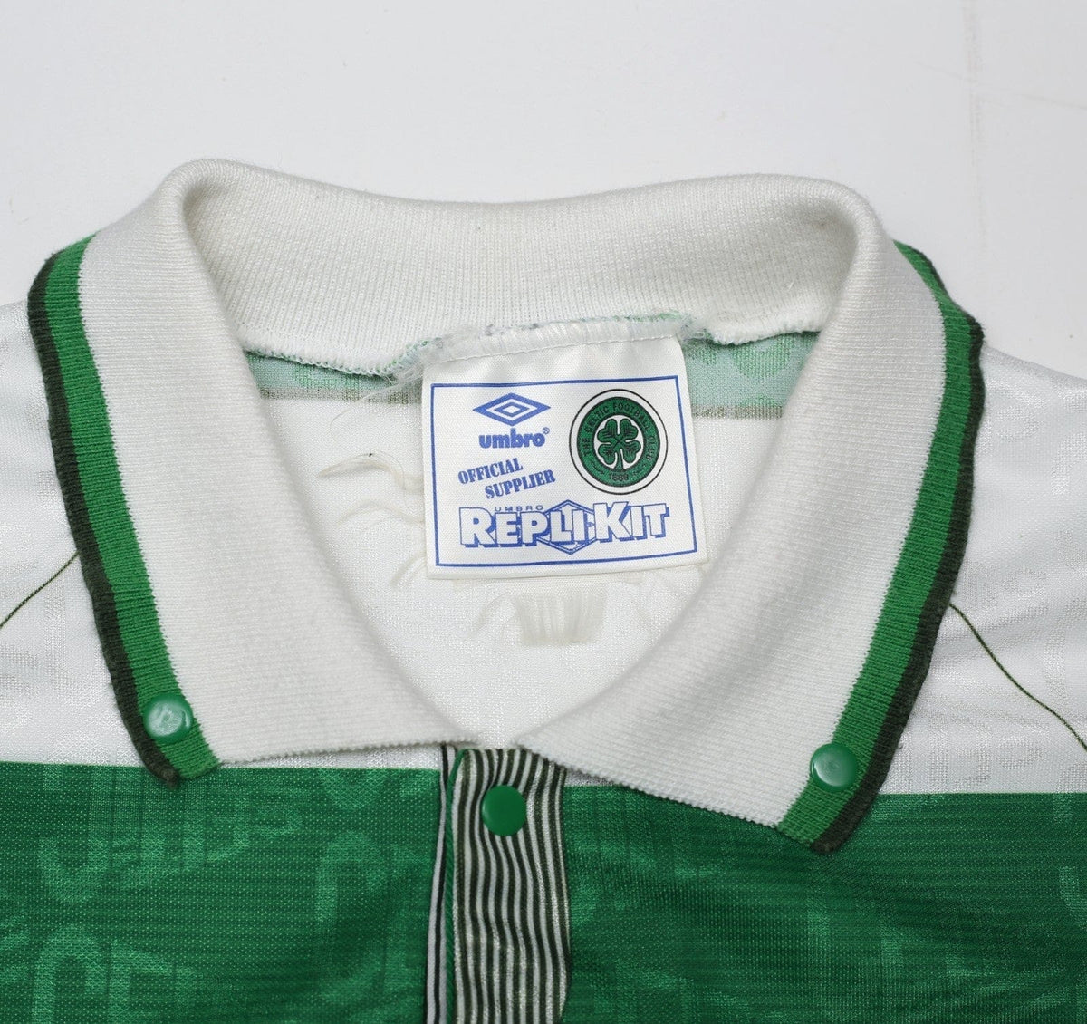 1991/92 CELTIC Vintage Umbro Home Football Shirt (XL)