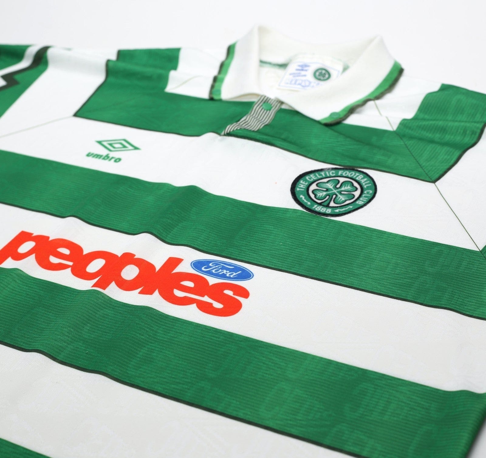 1991/92 CELTIC Vintage Umbro Home Football Shirt (XL)