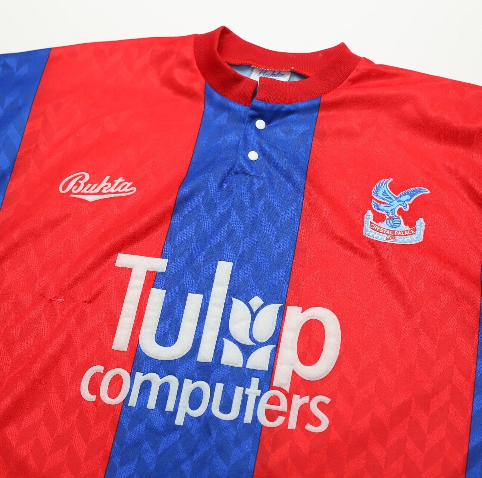 1991/92 CRYSTAL PALACE Vintage Bukta Home Football Shirt Jersey (M) Wright Era