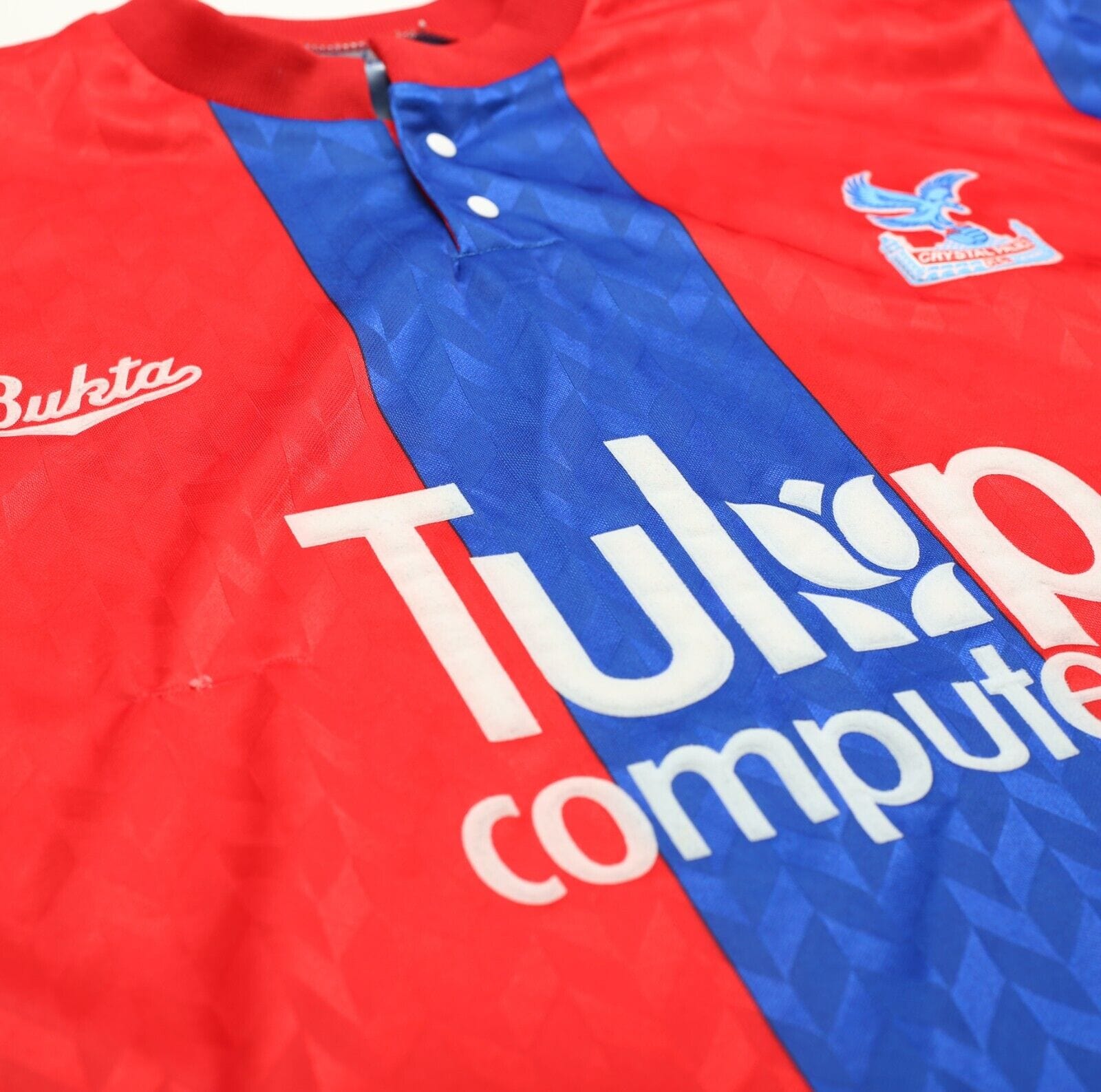 1991/92 CRYSTAL PALACE Vintage Bukta Home Football Shirt Jersey (M) Wright Era