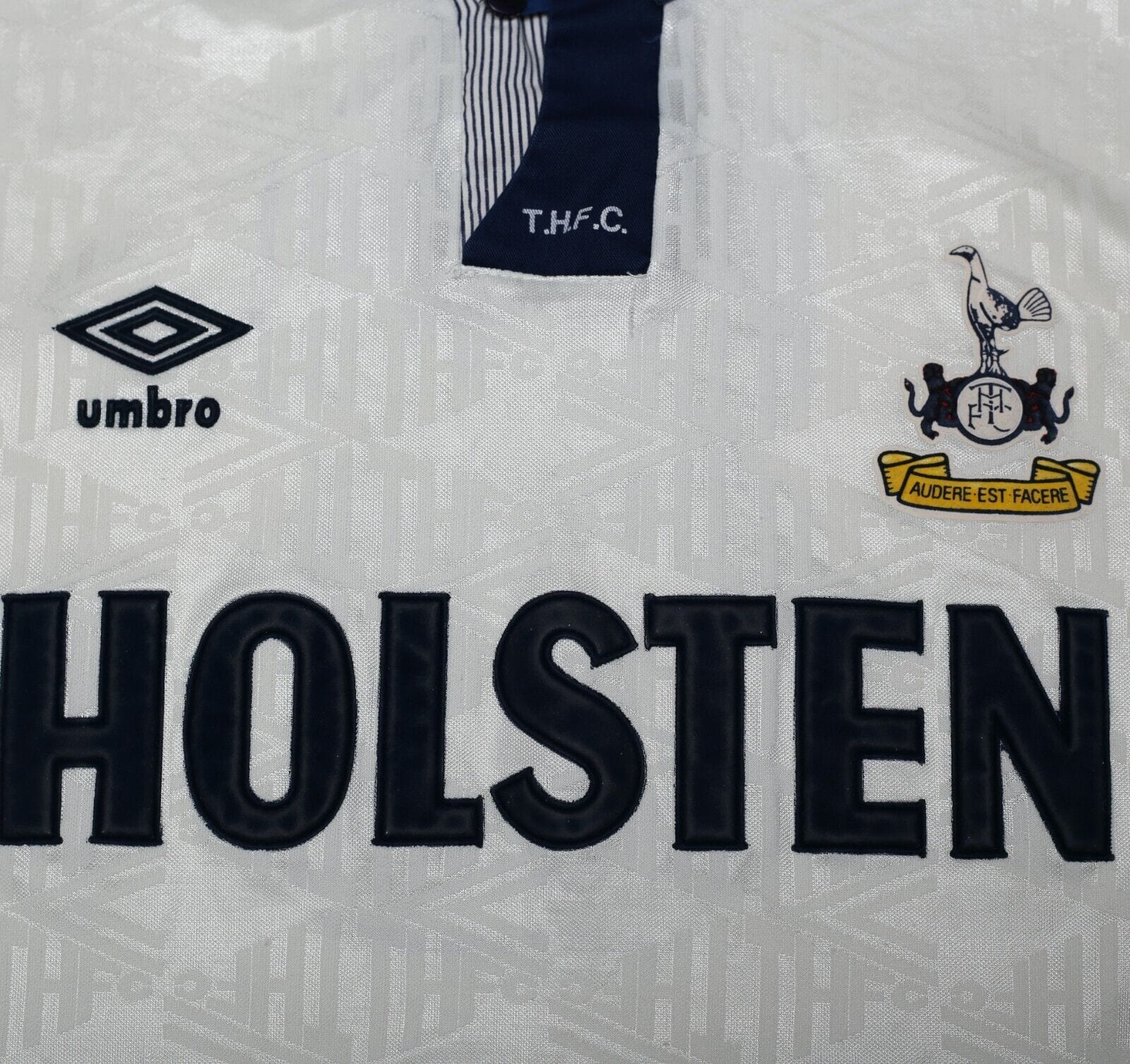 1991/92 GASCOIGNE #8 Tottenham Hotspur Vintage Umbro Home Football Shirt (L)
