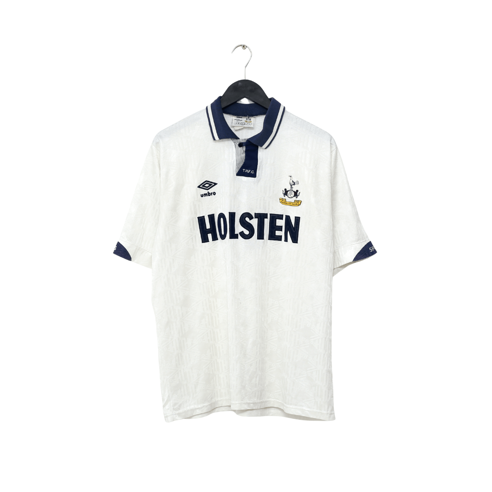 1991/92 GASCOIGNE #8 Tottenham Hotspur Vintage Umbro Home Football Shirt (L)