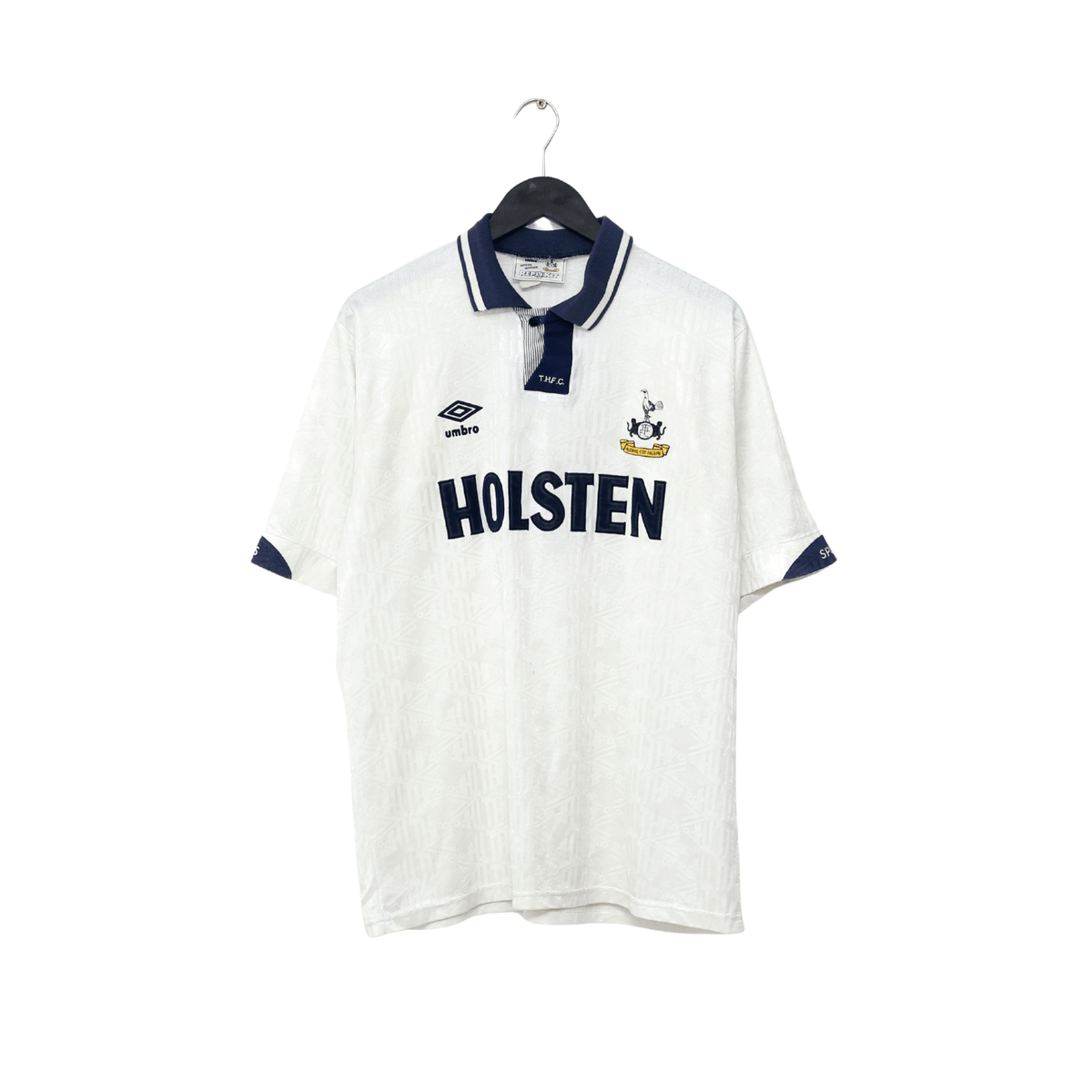1991/92 GASCOIGNE #8 Tottenham Hotspur Vintage Umbro Home Football Shirt (L)
