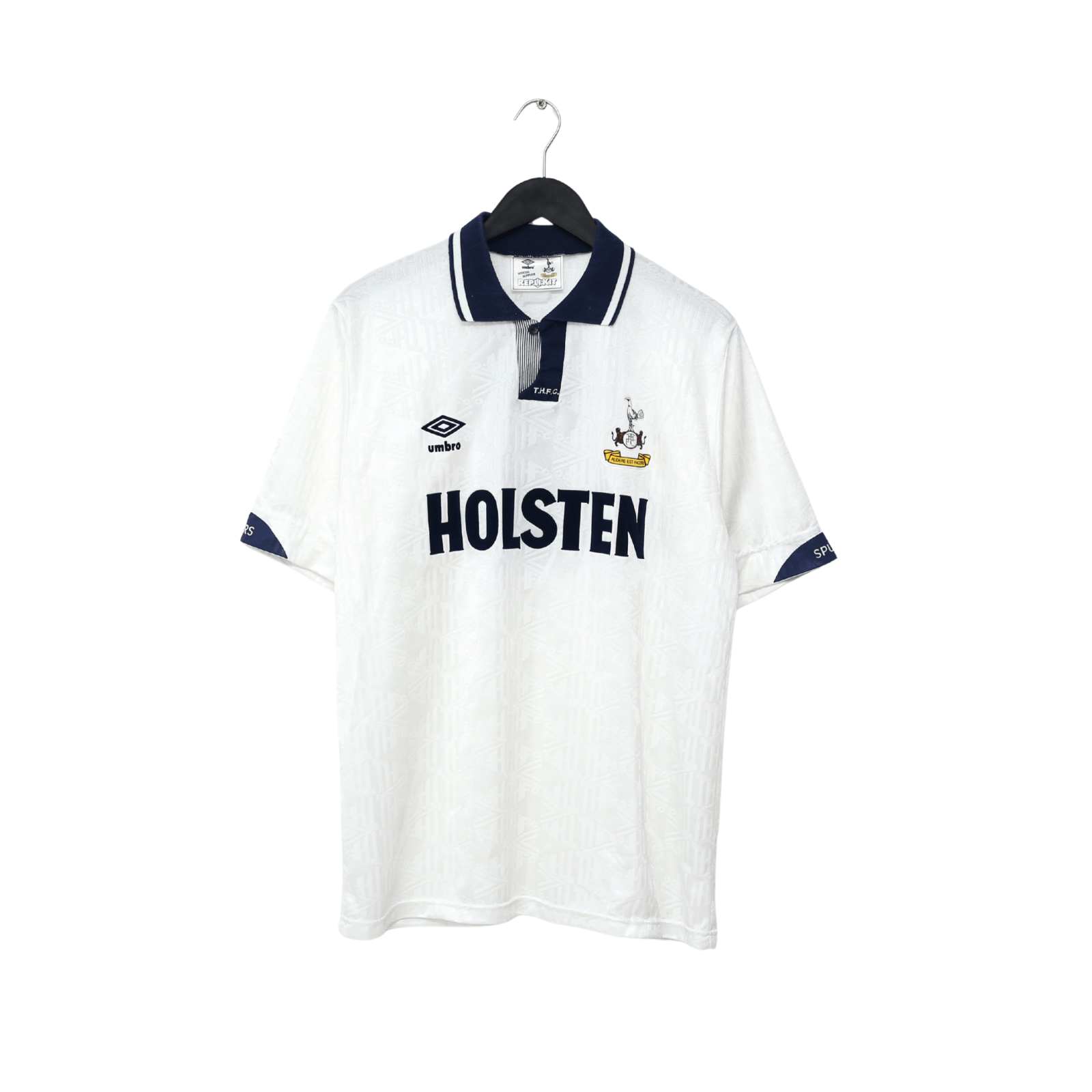 1991/92 GASCOIGNE #8 Tottenham Hotspur Vintage Umbro Home Football Shirt (L)