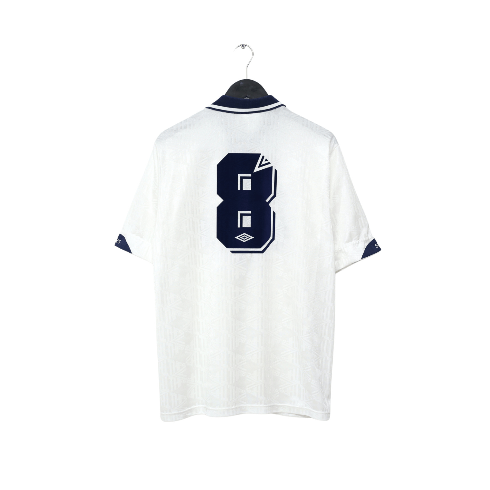 1991/92 GASCOIGNE #8 Tottenham Hotspur Vintage Umbro Home Football Shirt (L)