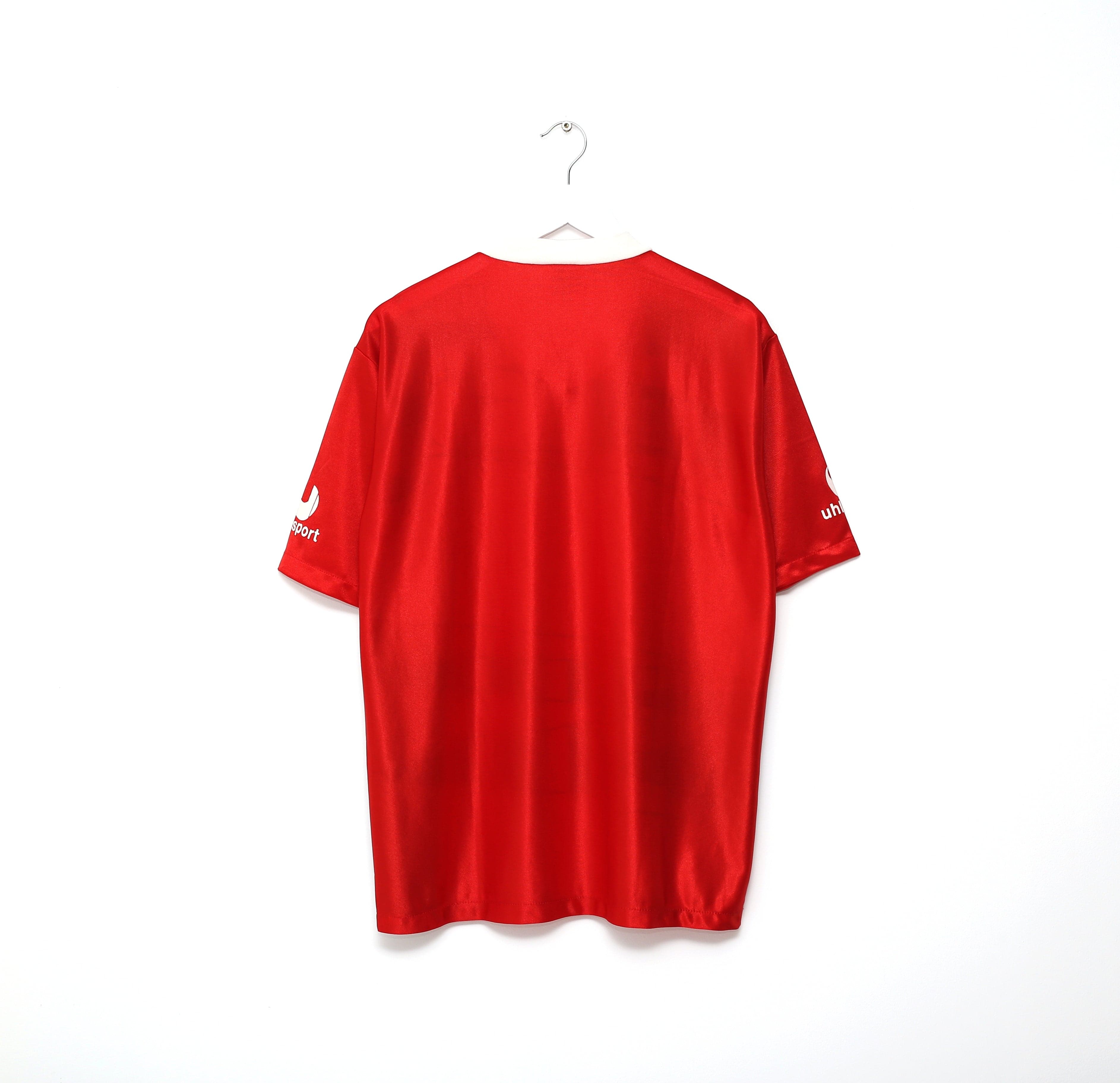 1991/92 KAISERSLAUTERN Vintage Uhlsport Home Football Shirt Jersey (M)