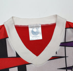 1991/92 KAISERSLAUTERN Vintage Uhlsport Home Football Shirt Jersey (M)