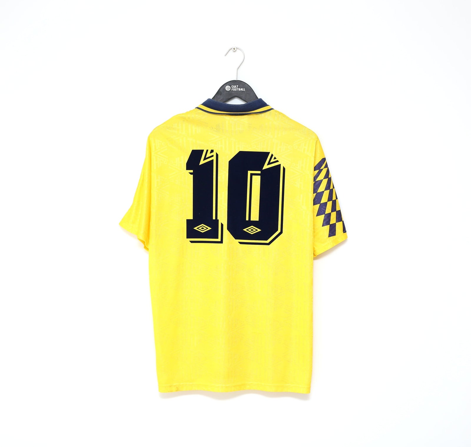 1991/92 LINEKER #10 Tottenham Hotspur Vintage Umbro Away Football Shirt (L)
