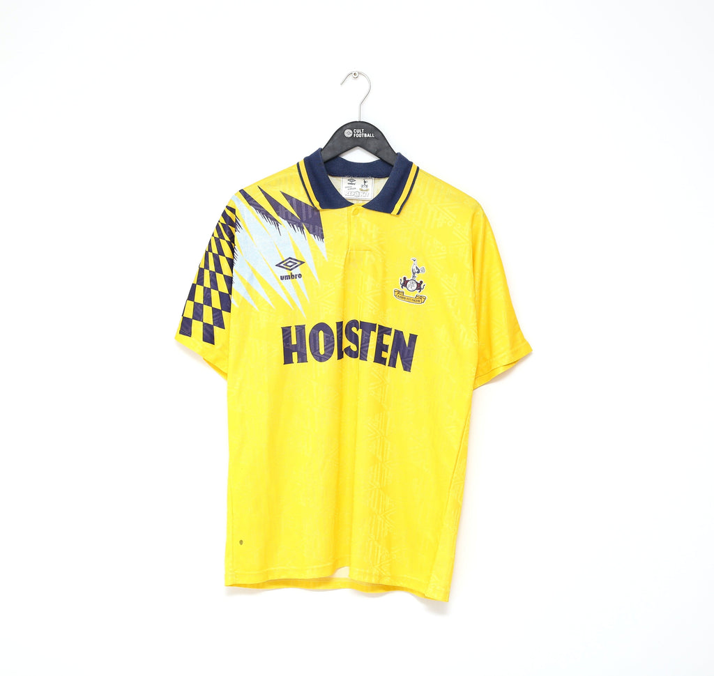 1991/92 LINEKER #10 Tottenham Hotspur Vintage Umbro Away Football Shirt (L)