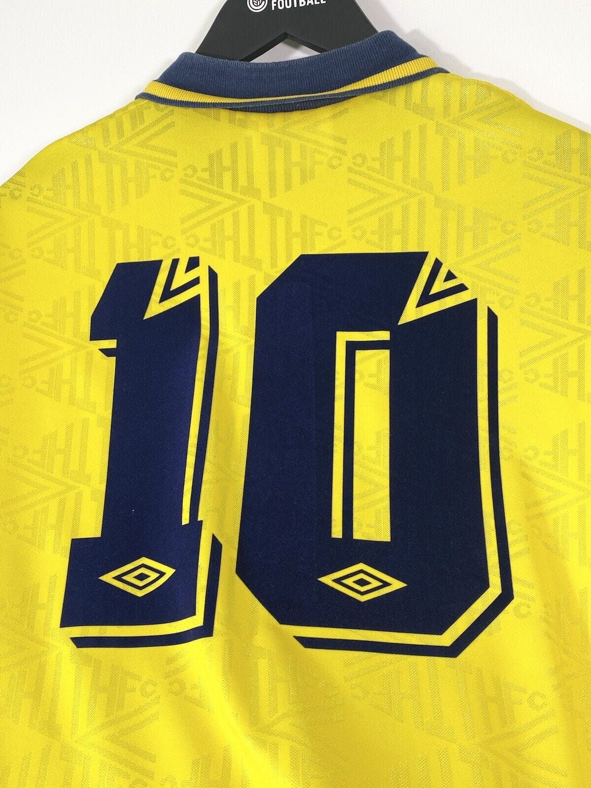 1991/92 LINEKER #10 Tottenham Hotspur Vintage Umbro Away Football Shirt (L)
