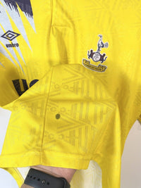 1991/92 LINEKER #10 Tottenham Hotspur Vintage Umbro Away Football Shirt (L)