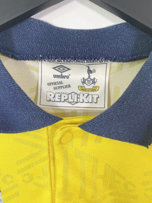 1991/92 LINEKER #10 Tottenham Hotspur Vintage Umbro Away Football Shirt (L)