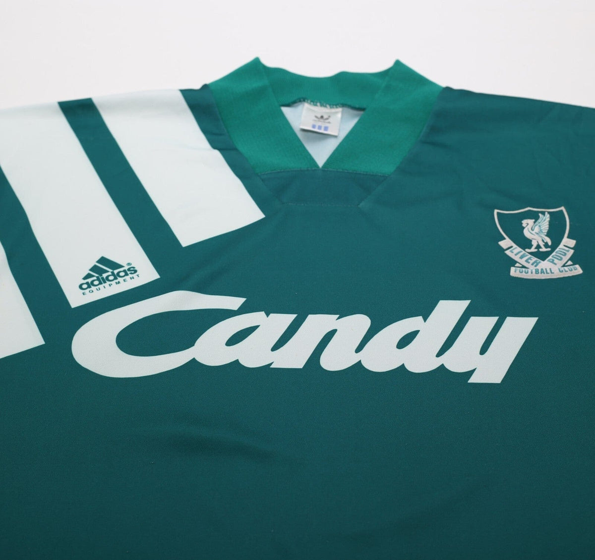 1991/92 LIVERPOOL Vintage adidas Away Football Shirt 42/44 (L) CANDY