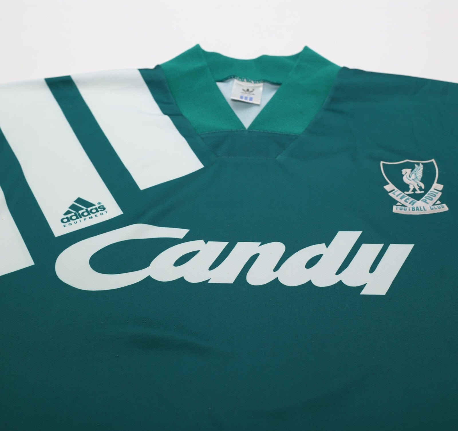 1991/92 LIVERPOOL Vintage adidas Away Football Shirt 42/44 (L) CANDY