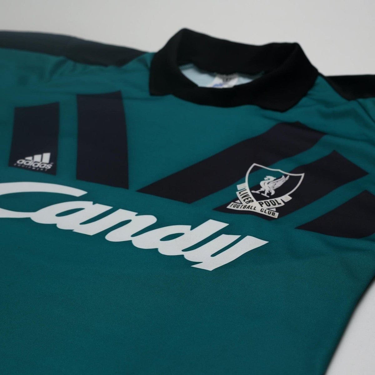 1991/92 Liverpool Vintage adidas Equipment GK Football Shirt 38/40 (M) CANDY
