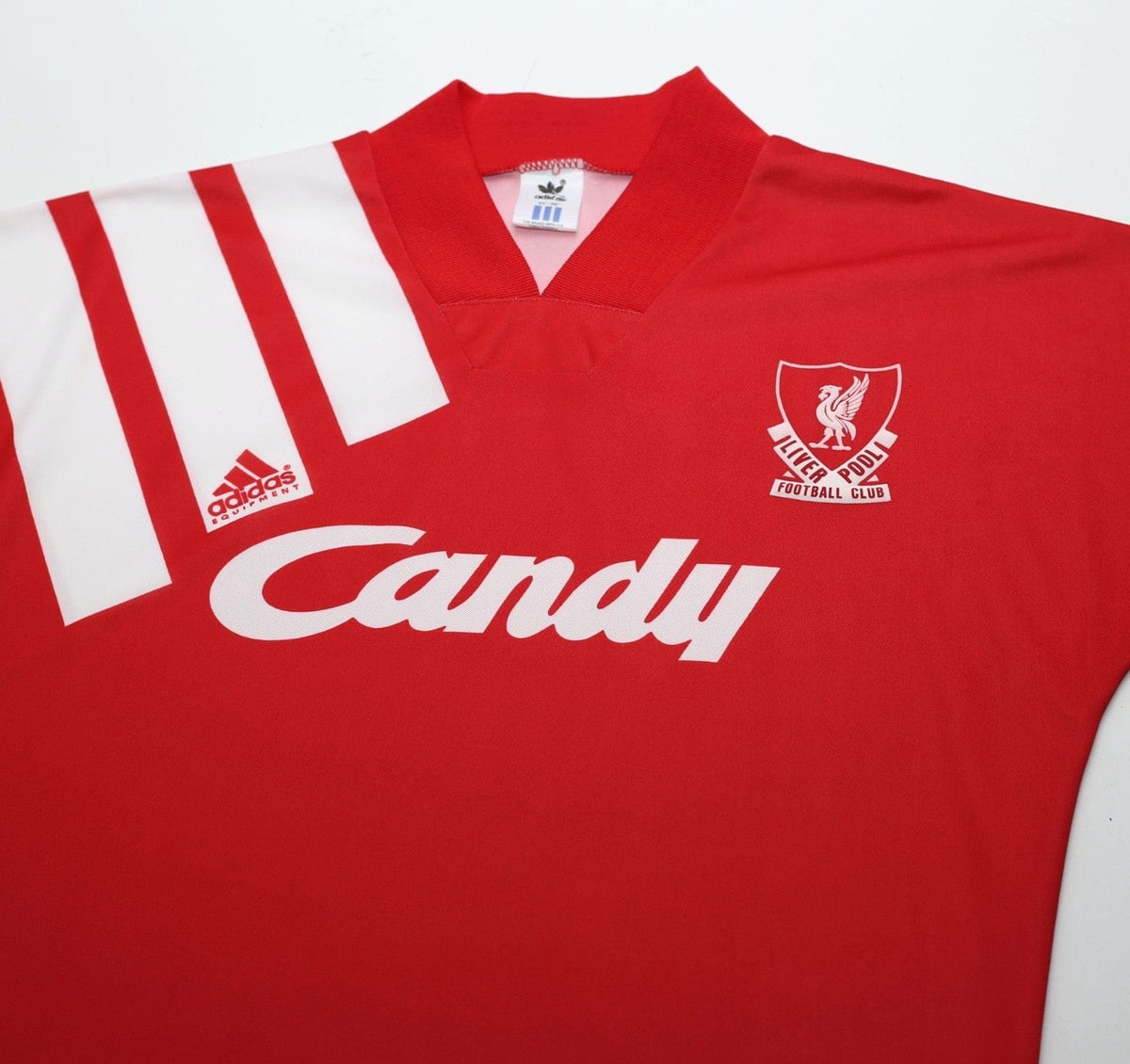 1991/92 LIVERPOOL Vintage adidas Home Football Shirt 34/36 (S) CANDY
