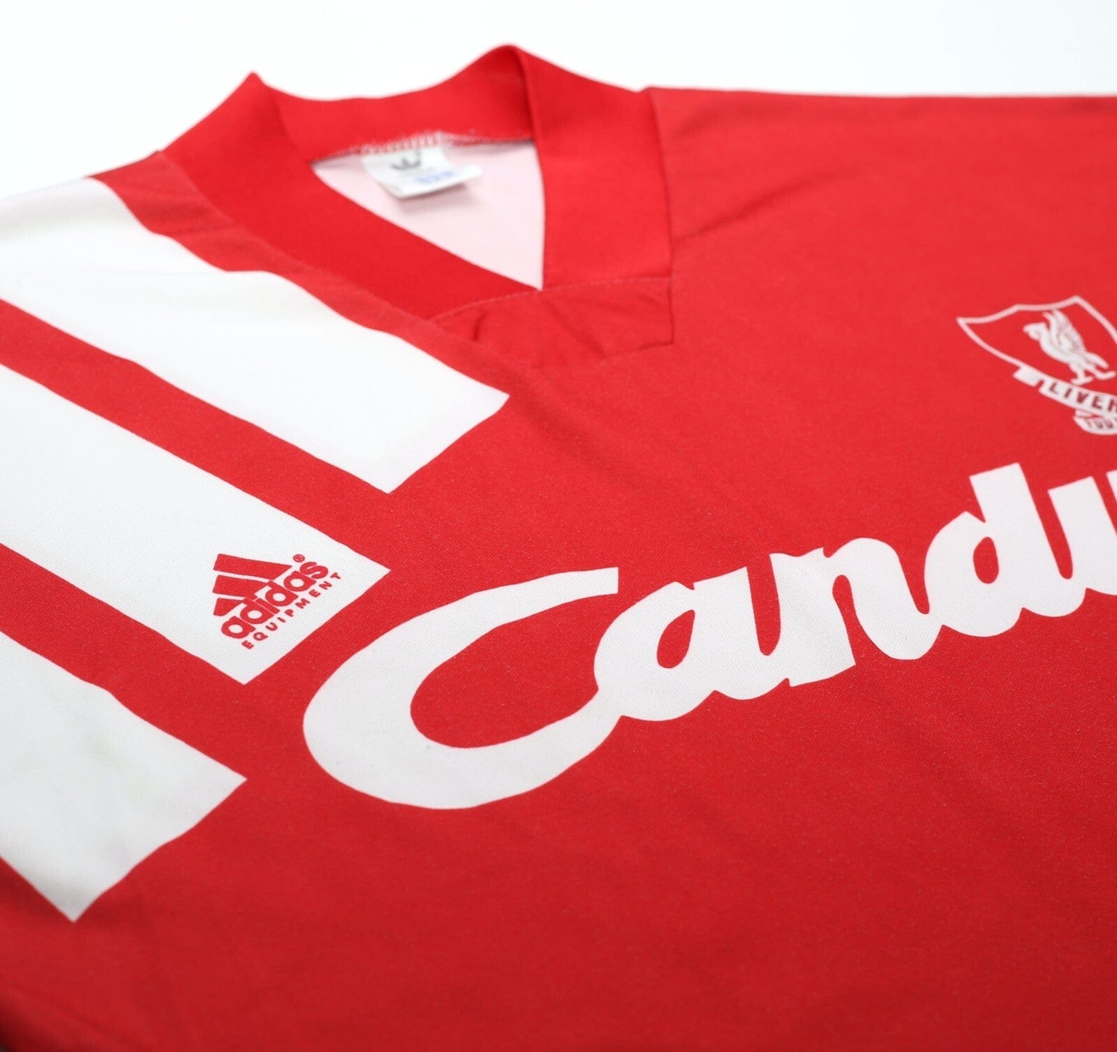 1991/92 LIVERPOOL Vintage adidas Home Football Shirt 38/40 (M) CANDY