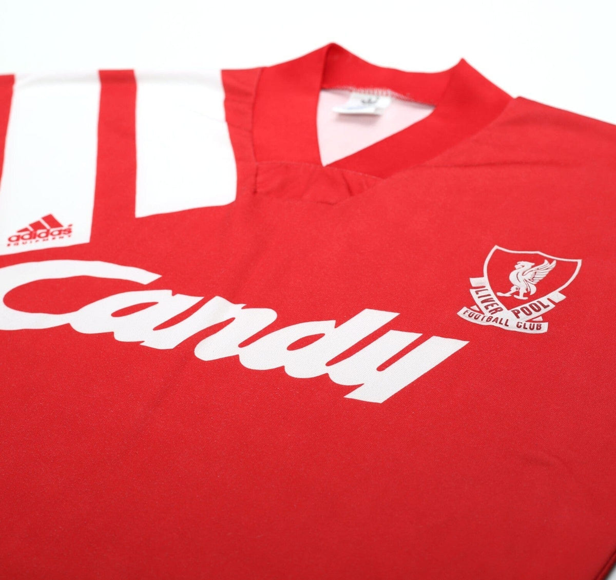 1991/92 LIVERPOOL Vintage adidas Home Football Shirt 38/40 (M) CANDY