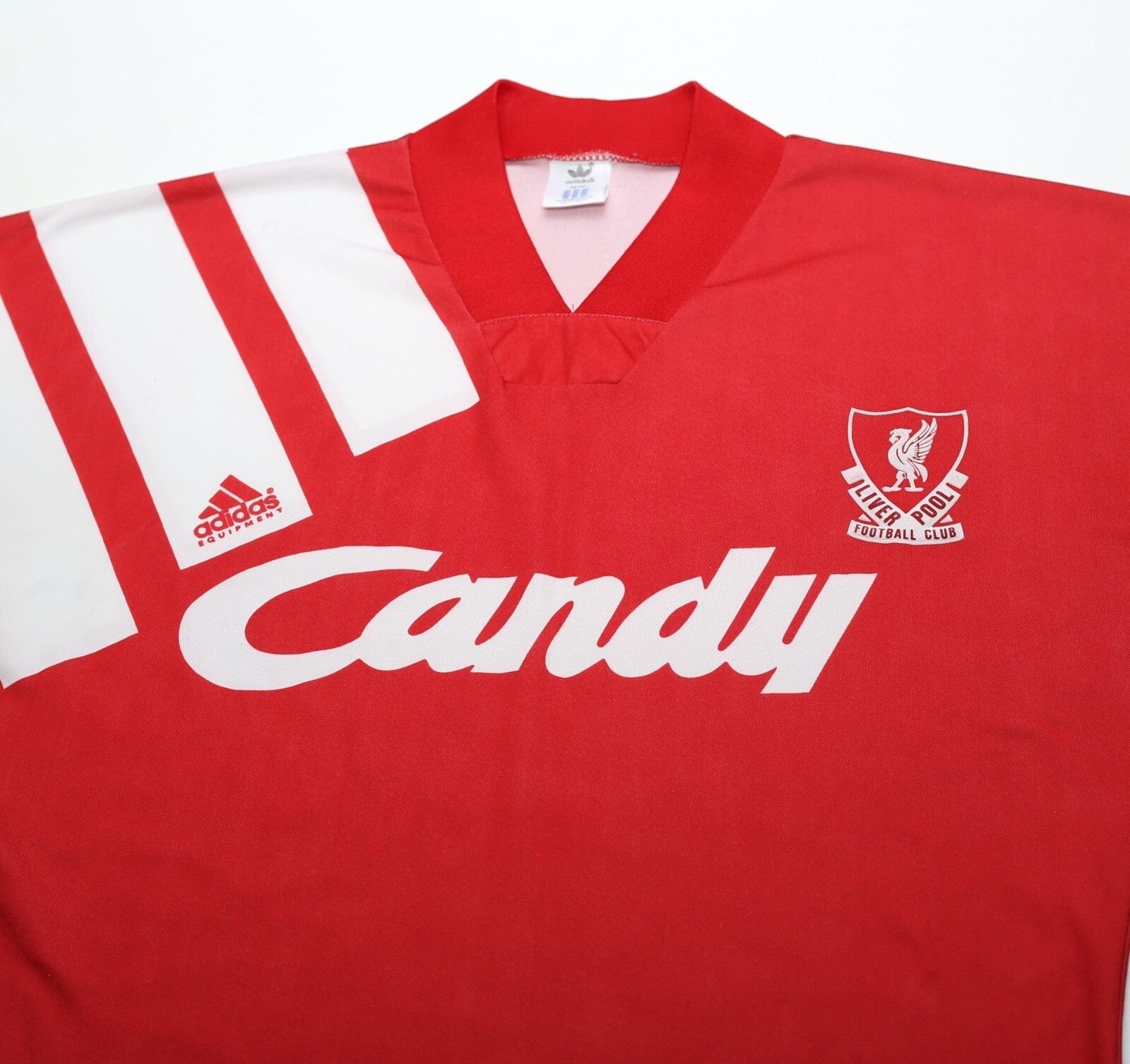 1991/92 LIVERPOOL Vintage adidas Home Football Shirt 38/40 (M) CANDY