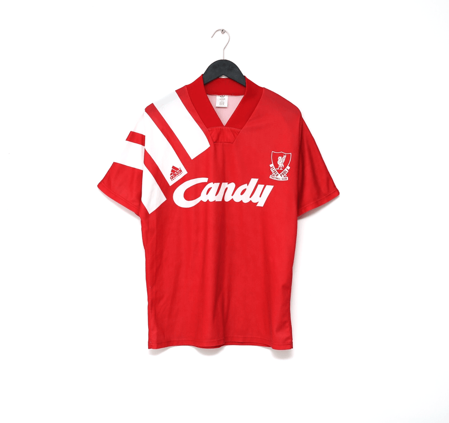 1991/92 LIVERPOOL Vintage adidas Home Football Shirt 38/40 (M) CANDY
